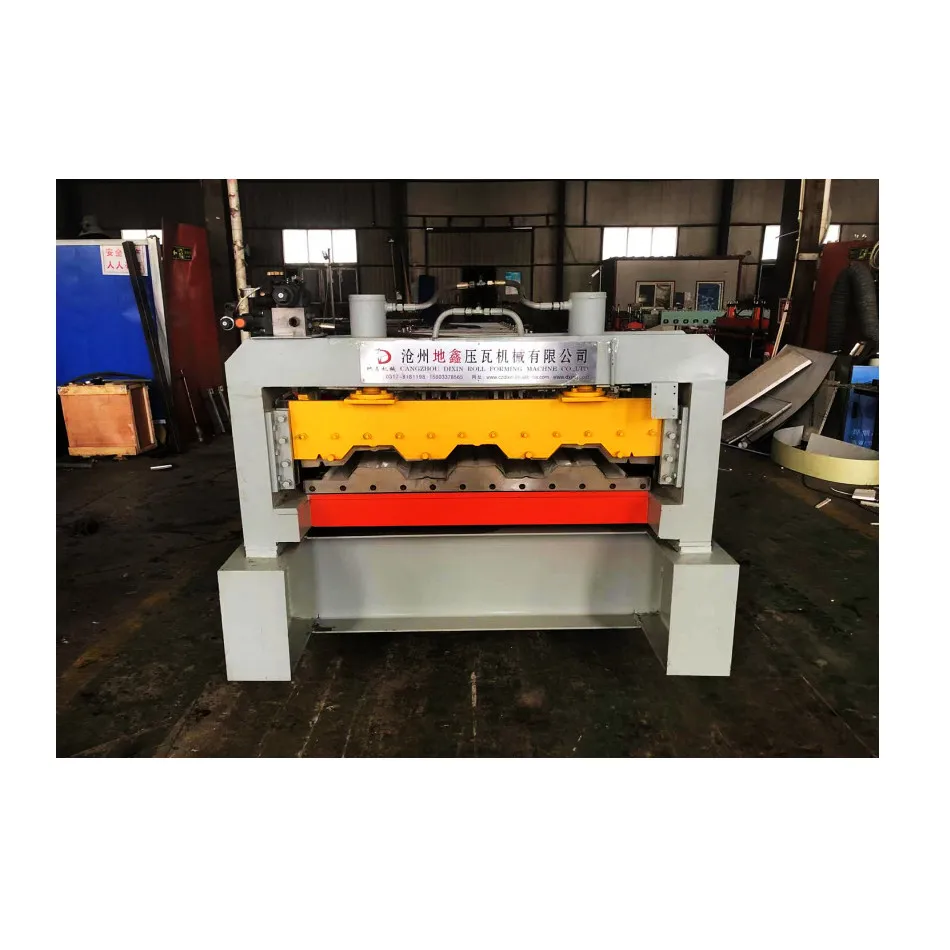 Roofing Sheet Panel Rolling Machine Floor Decking Metal China Supplier 720  Pumps Delta Galvanized Sheet 350H Steel