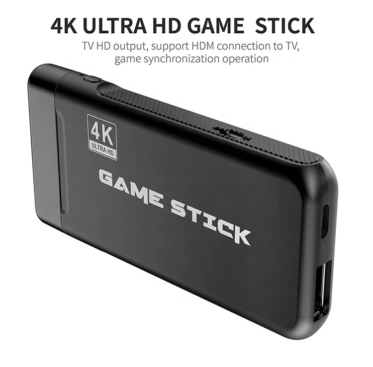 
Game Stick 4K HD TV Video Game Dongle HDMIi PS1 Emulators Double 2.4G Wireless Gamepad Controller 3D Game Console 