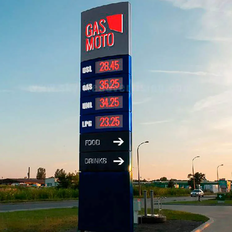 Стойка автозаправочной станции цена вывеска светодиодное оборудование знак пилона
