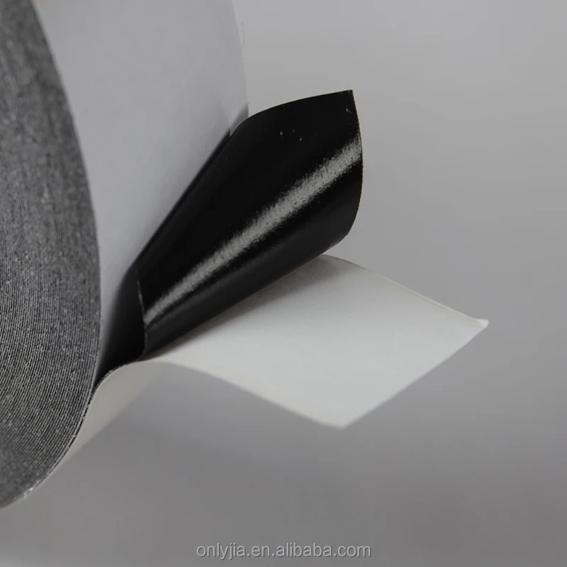 0.15mm acetate cloth high temperature resistance black and white untearable double sided adhesive tape jumbo roll