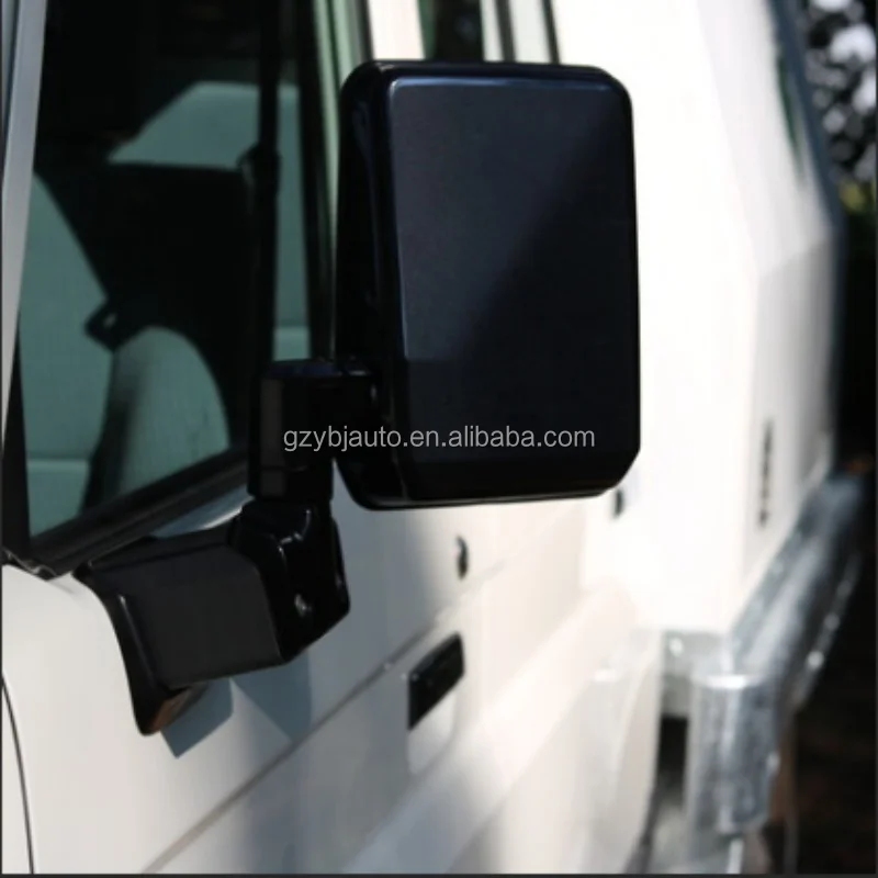 YBJ car accessories SIDE MIRROR LH RH for land cruiser LC79 FJ75 76 78 70 series REAR VIEW MIRROR BLACK CAR MIRROR