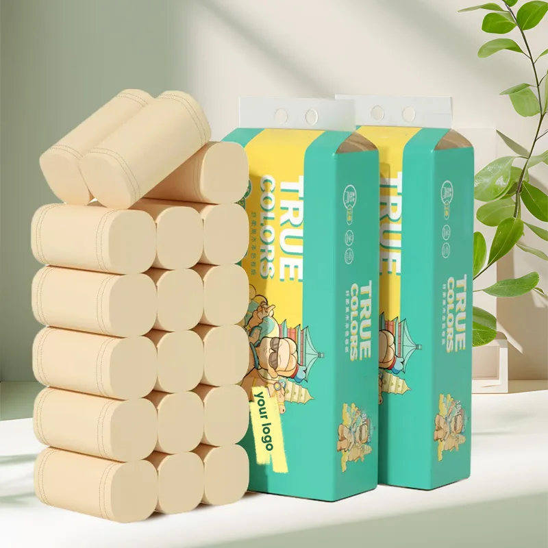 Custom Soft Coreless Biodegradable Commercial Toilet Paper High Quality Roll White Napkin Bathroom Jumbo Roll