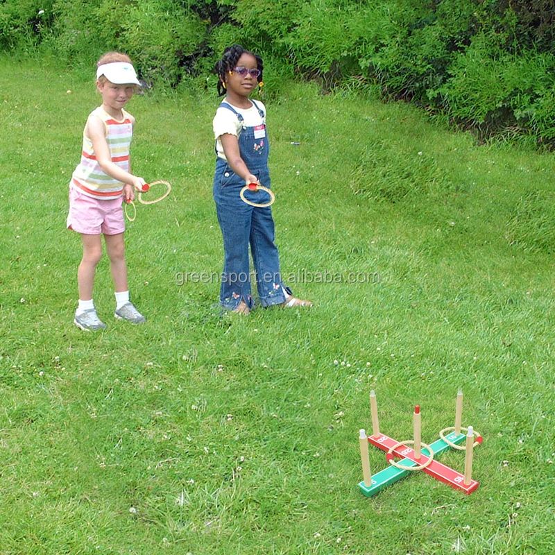 WOODEN ring toss game set kids toys garden game indoor outdoor toys for training