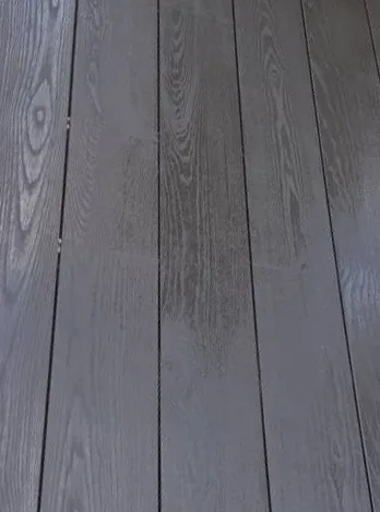 Outdoor Wood Decking Tiles Thermo Ash Solid Wood Deck for Exterior / Swimming Pool Deck