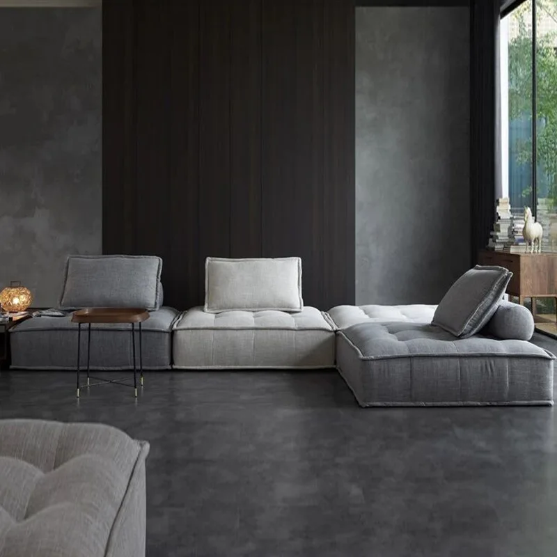 Modern style leather sofa set furniture living room high-quality reclining sofa combination set