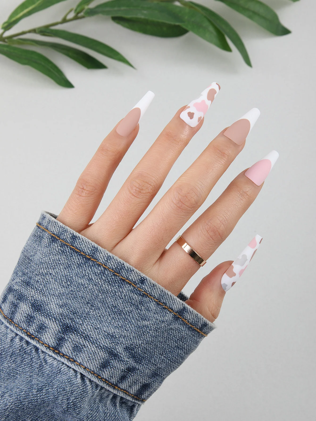 Wholesale Bride False Nails Tips Artificial fingernail tips 3d Strong Press on Nail Custom Back Glue Nails