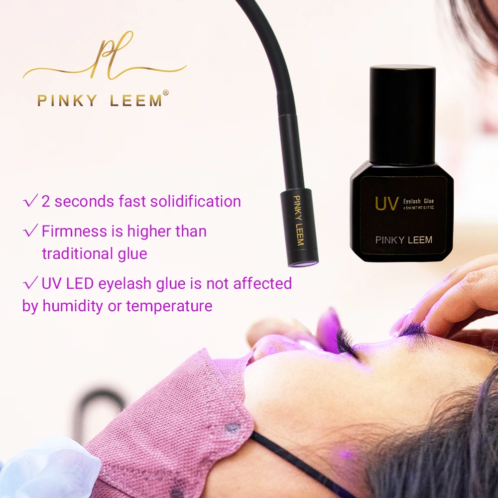 Pinky Leem Lash Extension Adhesive New Technology Lash Glue Sticky Adhesive Uv Glue for Eyelash Extension Jomay