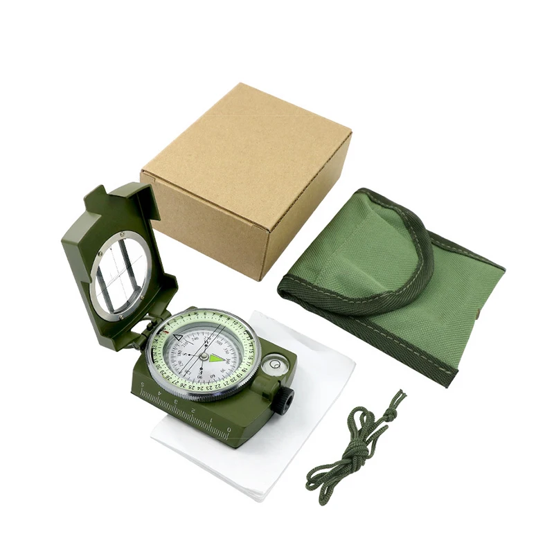 High Quality Multi Functional Luminous Compass Geological Compass High Precision Professional Tactical Camping North Needle
