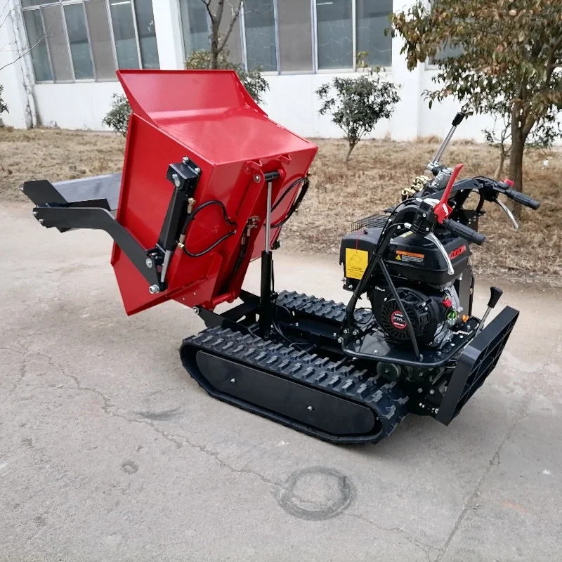 500kg hydraulic small mini dumper mini crawler dumper with stand
