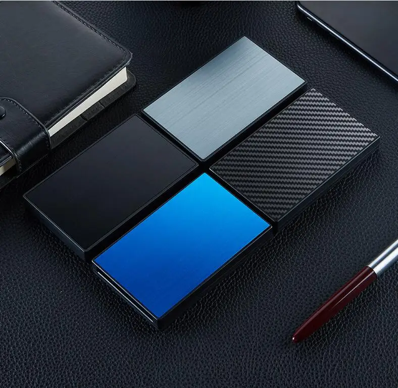 Newest Personalized Designer Coin Metal Aluminum Custom Slim Automatic Pop up Carbon Fiber Credit  Card Holder Wallets Men