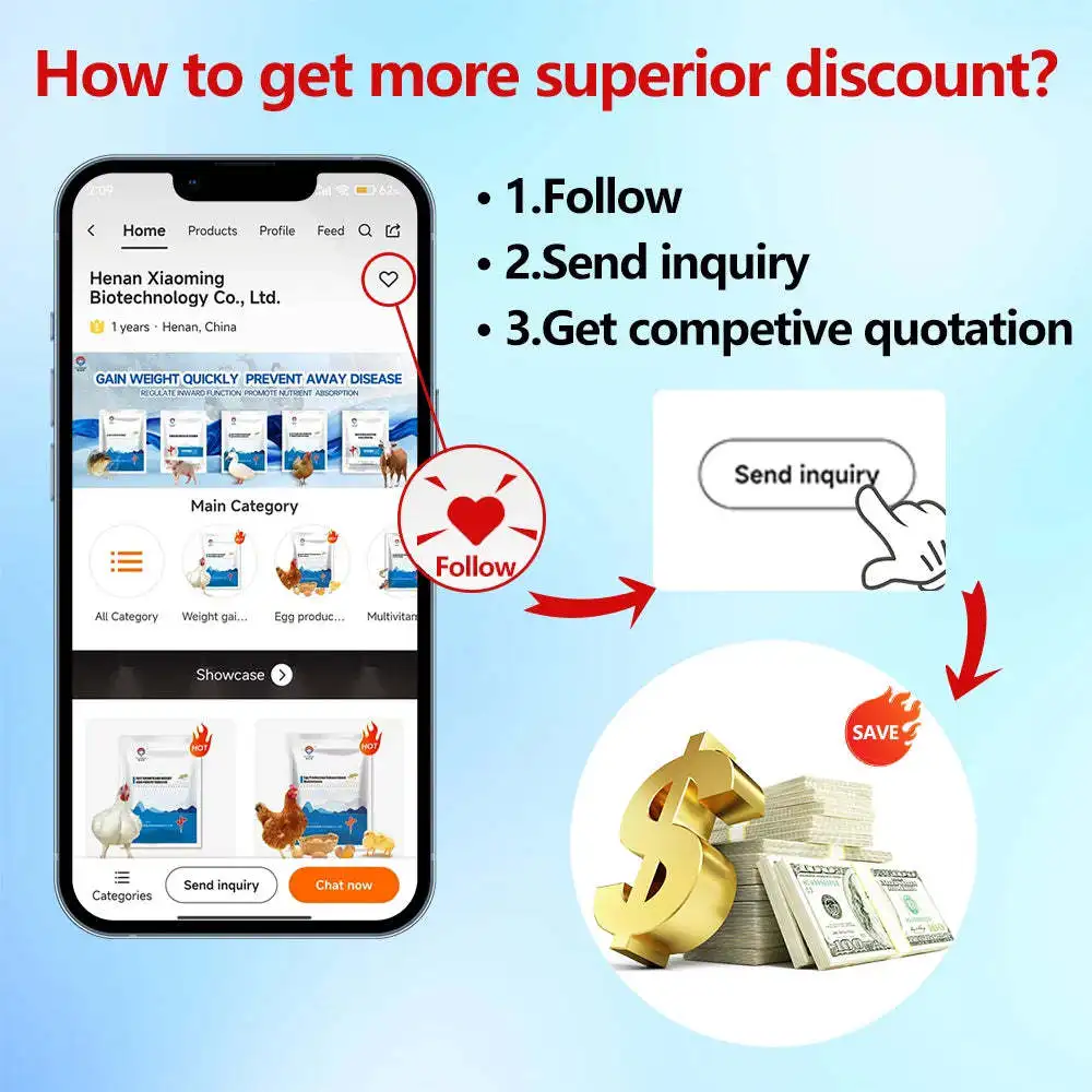 Animal vitamins probiotics supplements to gain weight growth booster for roosters broiler chickens birds poultry feed additives