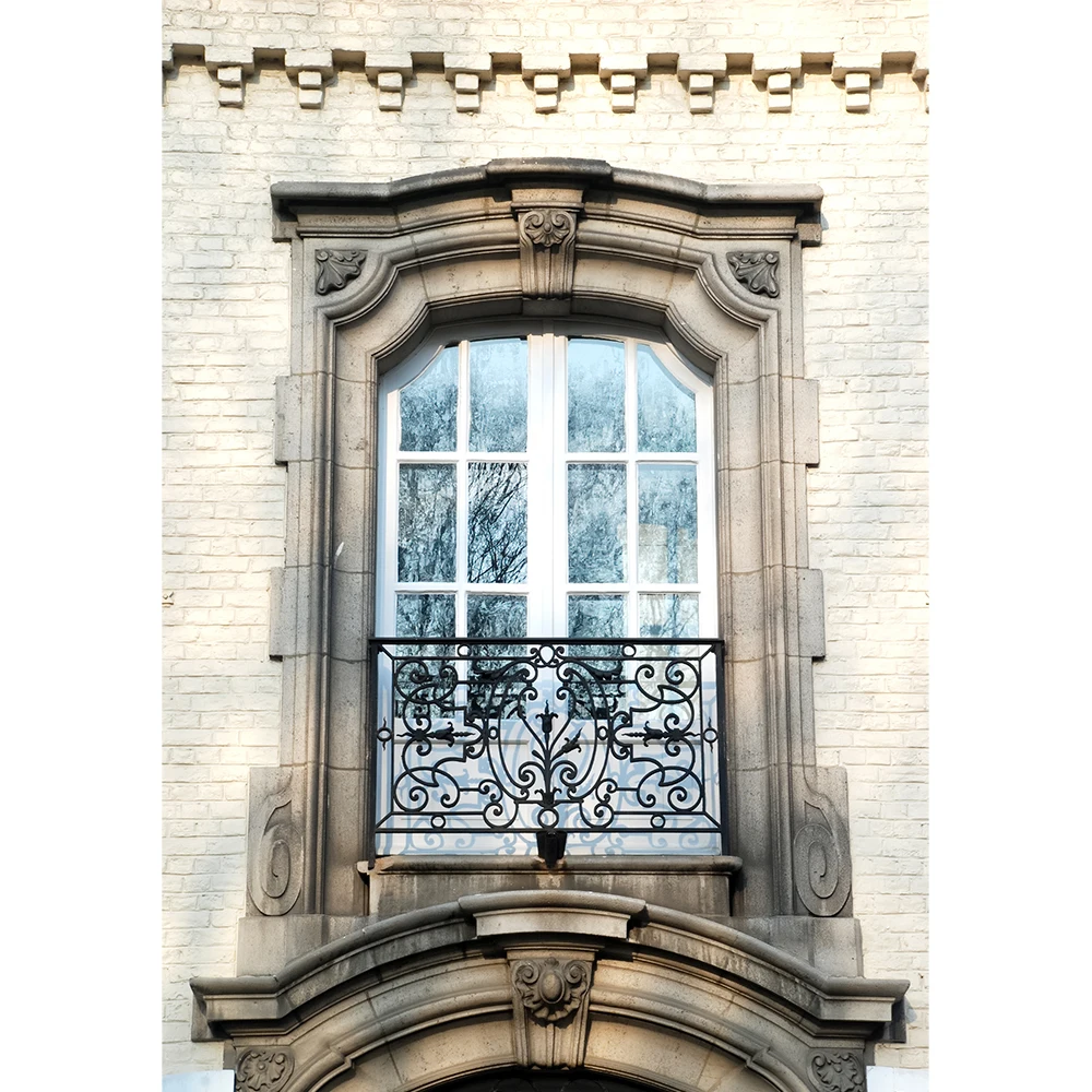 Georgia iron balcony railing featuring artistic iron design and solid construction ideal for residential project