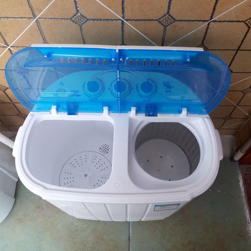 Hot selling Double barrel semi-automatic small washing machine baby clothes cleaning and dehydration 4.5kg washing machine