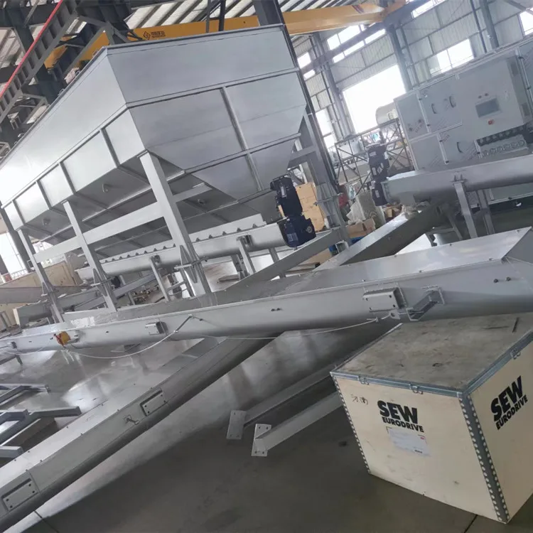 Customized  Stainless Steel horizontal Inclined Screw Auger  Sludge Cake Shaftless Conveyor