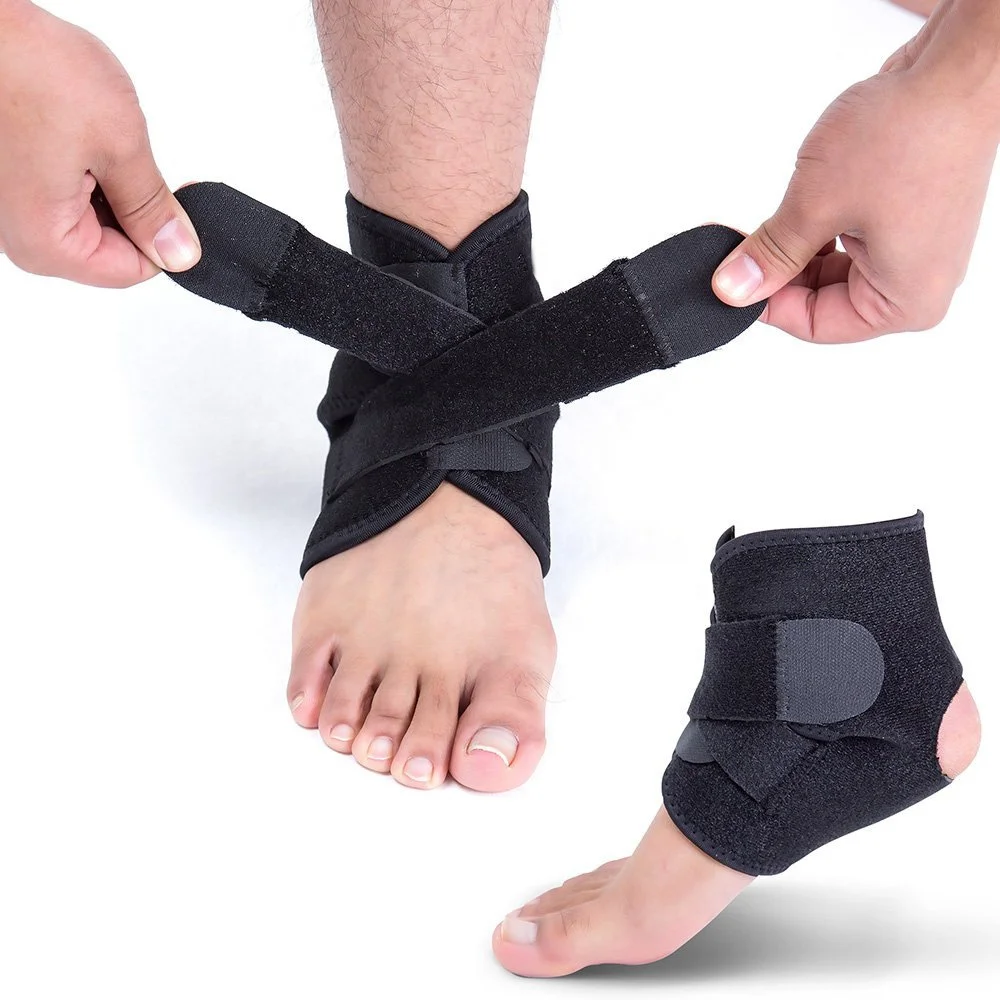 Stabilize Ligaments Elastic Adjustable straps Ankle Brace Supports