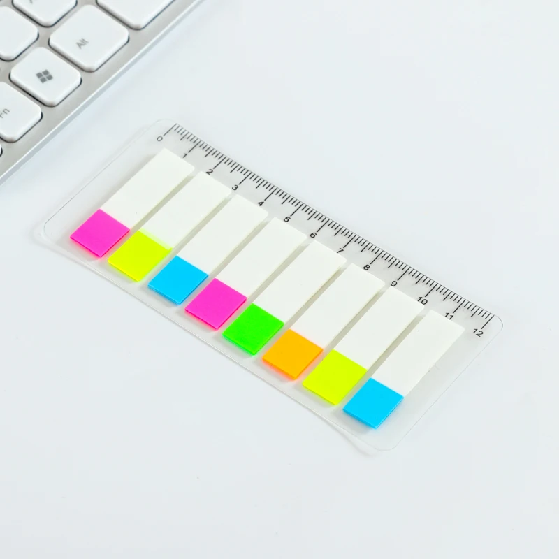 Colorful Note Pad Removable Memo Sticky Notes With Ruler
