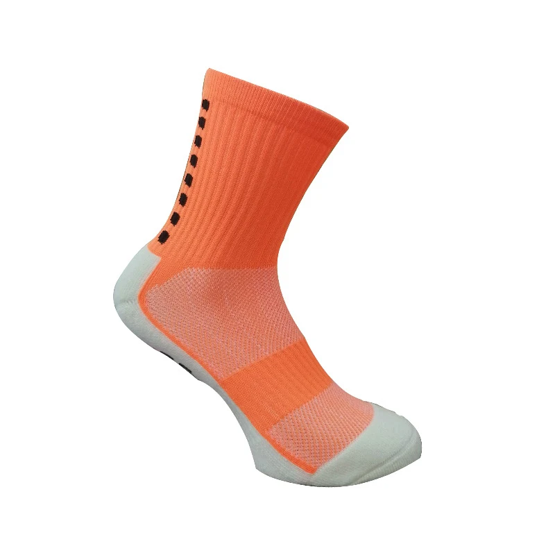 Professional Custom LOGO Square PVC Football Anti-Slip Grips Training Sport Soccer Socks