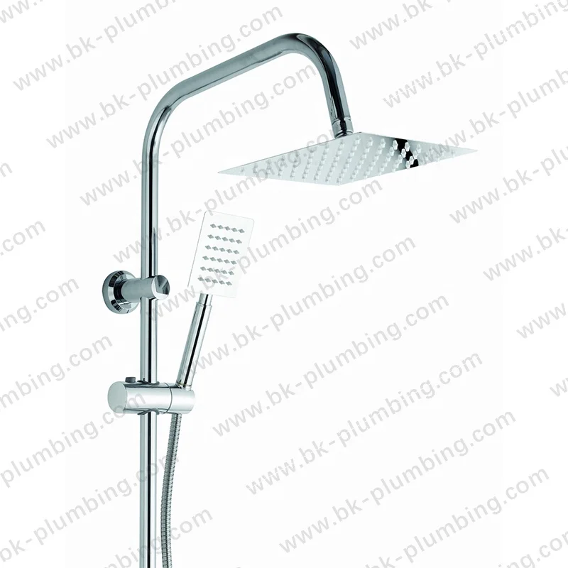 Antique Brushed Brass Shower Faucet Wall Mounted Hotel Bath Room Luxury Shower Set For Bathroom