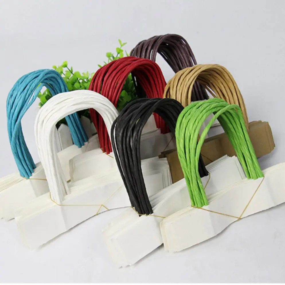 Витая бумажная сумка шнур ручка бумажная веревка для подарочной сумки