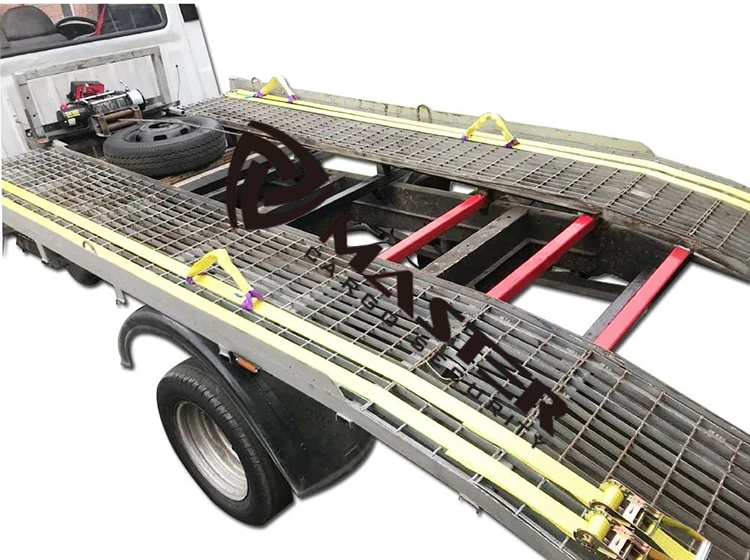 professional ratchet recovery strap trailer tie down alloy wheel strap