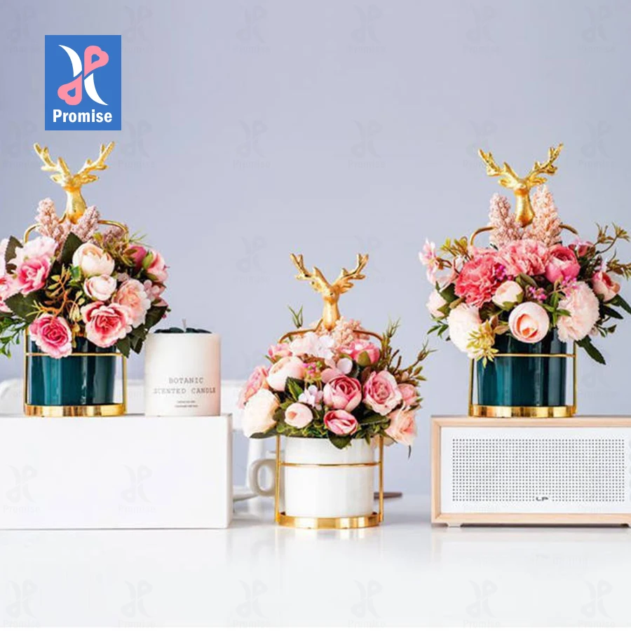 Modern Wedding Table Centerpiece Flowers Party Table Flower Stand Wedding Decorations