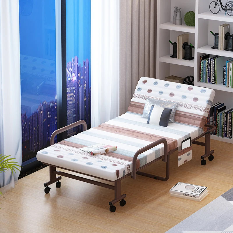 Multi-function home office nap single double wall beds sofa chair metal folding  bed