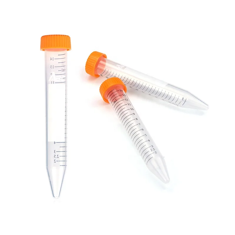 for lab centrifuge machine consumables disposable plastic 15ml centrifuge tubes conical tube