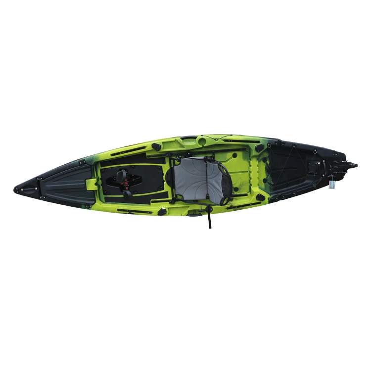 China Sports LLDPE Drop Stitch Inflatable Kayak with Pedals Plastic Outdoor Boat for Lake Drifting and Entertainment