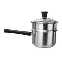 Большой горшок Круглый Кухня 3 слоя дно для еды из нержавеющей стали на складе кастрюля для супа (20 см)