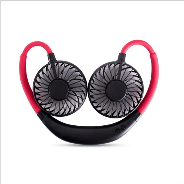 2020 Hands-free Mini Portable USB Rechargeable Outdoor Sports Lazy Hanging Neck Band Portable Fan