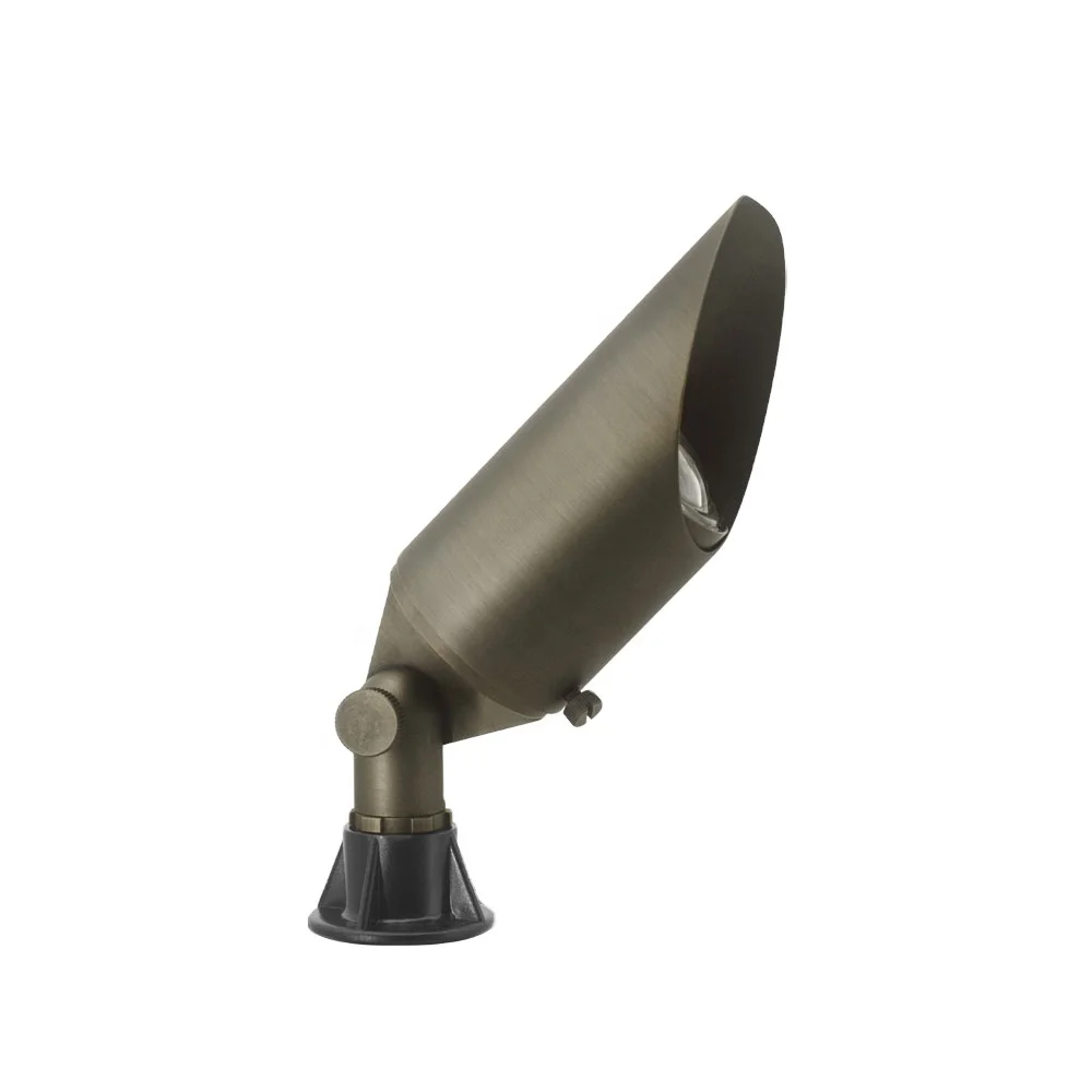 ETL 2102 LED Spot Light Fixture in low voltage with heavy duty solid brass with elegant antique bronze finish for outdoor garden