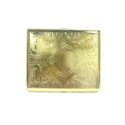 brass metal custom cigarette case gold fancy metal steel vintage waterproof cigarettes cases box
