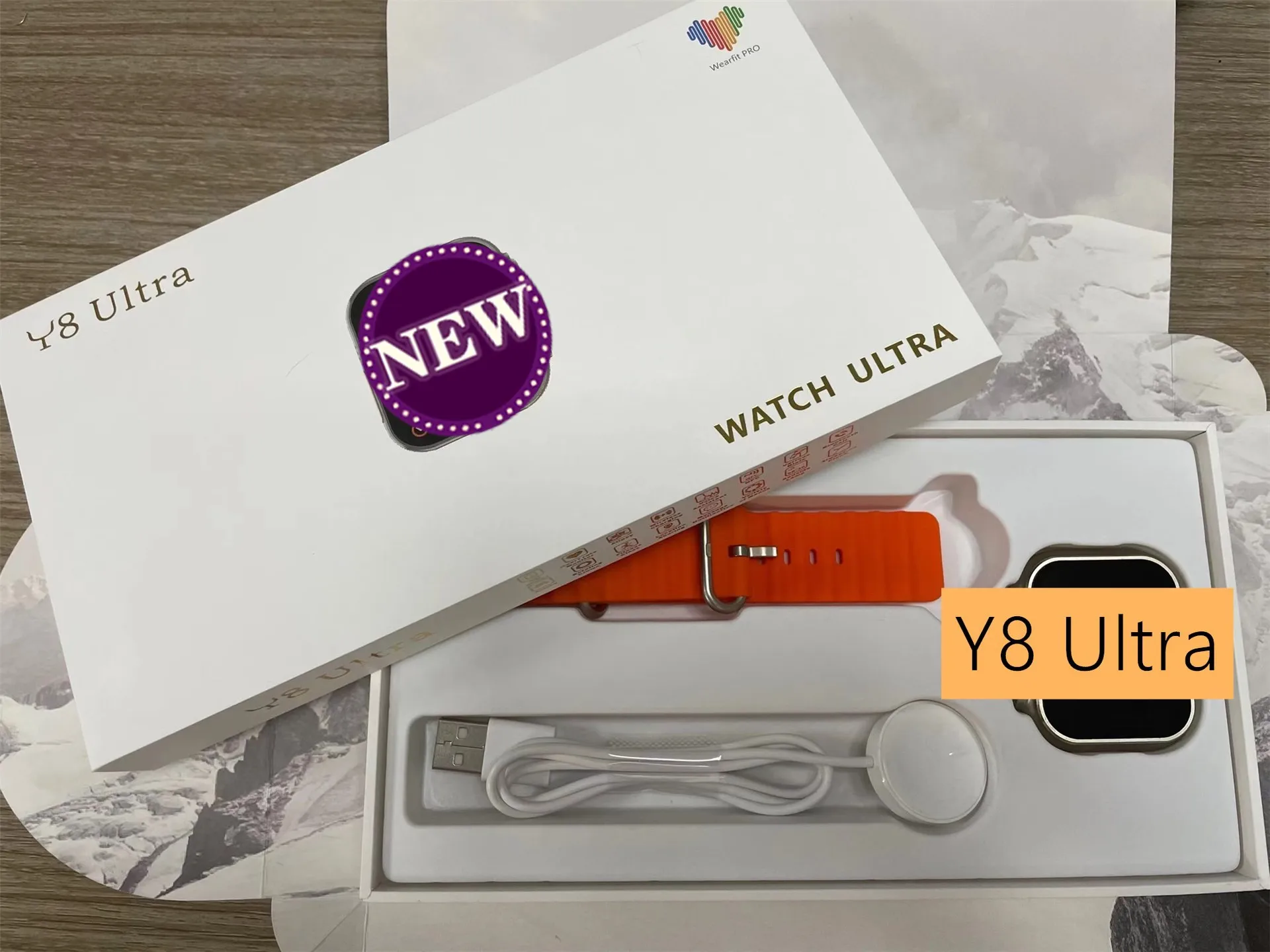 OEM Factory Y8 Ultra Smart Watch 2.1inch BT Call 49mm True Screw Buckle Series 8 Watch for Android ios NFC Smartwatch