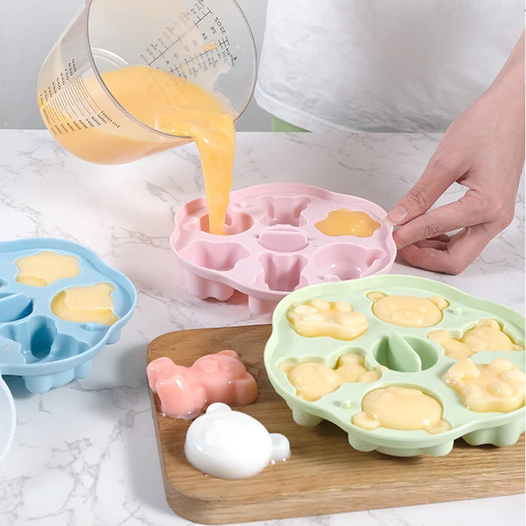 Top Selling 2024 New Arrivals Silicone Ice Cube Tray Cute Animal Styles Ice Cream Maker For Summer