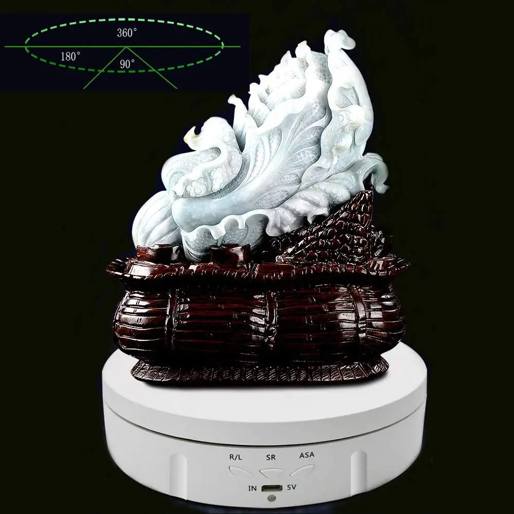 
ABS Electric Turntable Rotating Display Stand For Watch phone Electronic Product Goods 