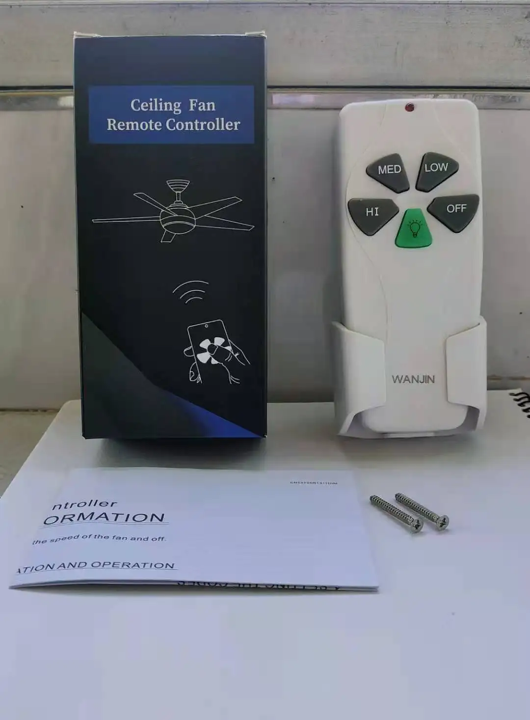 53T Ceiling Fan Remote Control Replacement of Hampton Bay Harbor Breeze KUJCE9103 FAN-11T FAN-35T FAN-53T