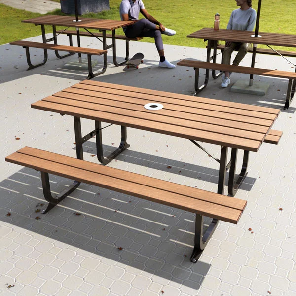Modern Design Park Wooden Outdoor Picnic Table Bench Garden Furniture Outdoor Dinning Table