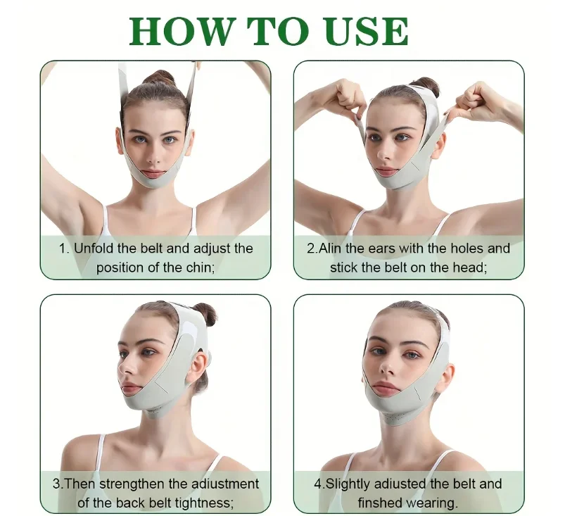 New Physical Lift Firming Face Breathable Slimming Belt V-line Face Lift Up Belt