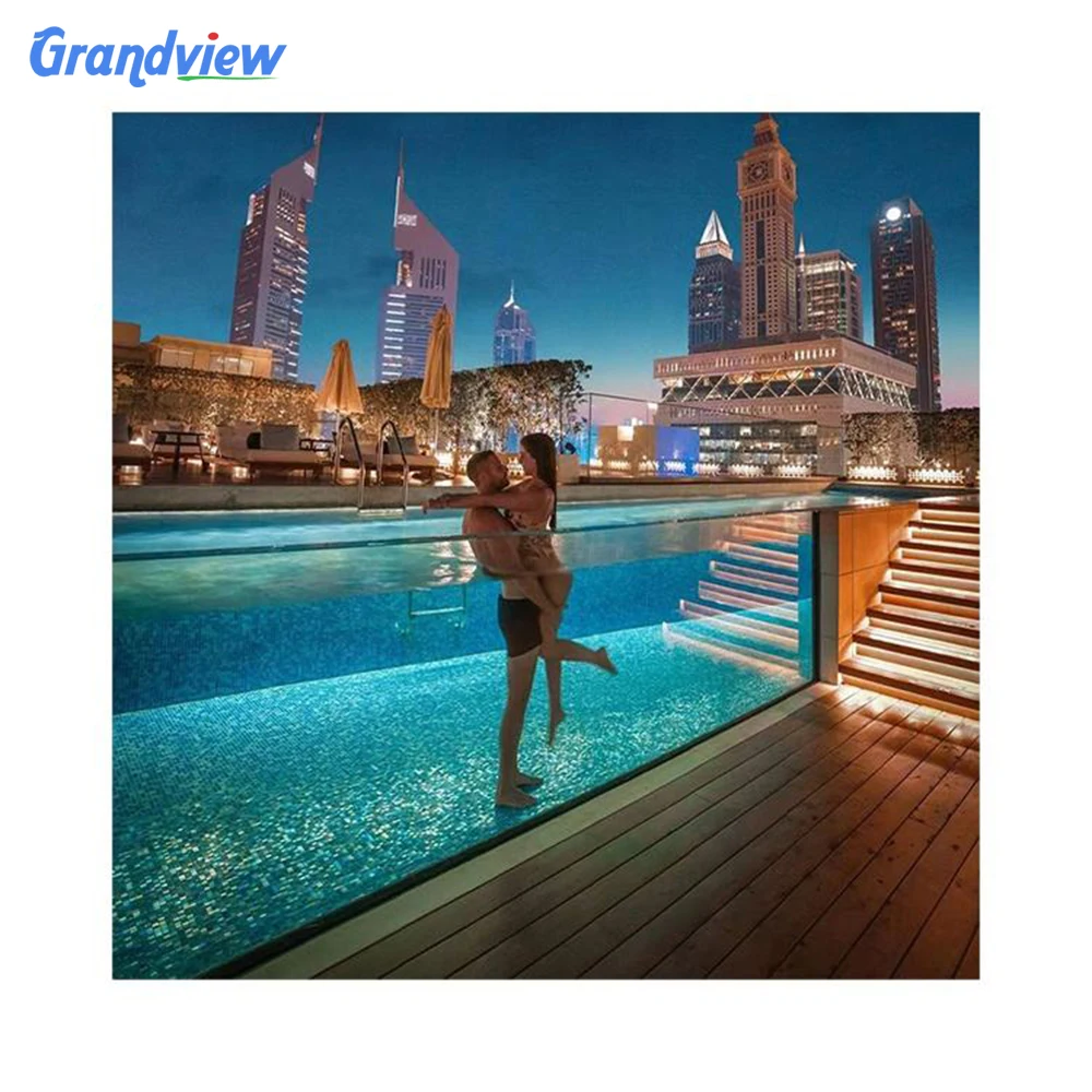 30-year warranty Large Clear Swimming Pool Viewing Panel acrylic wall prices for pool above ground