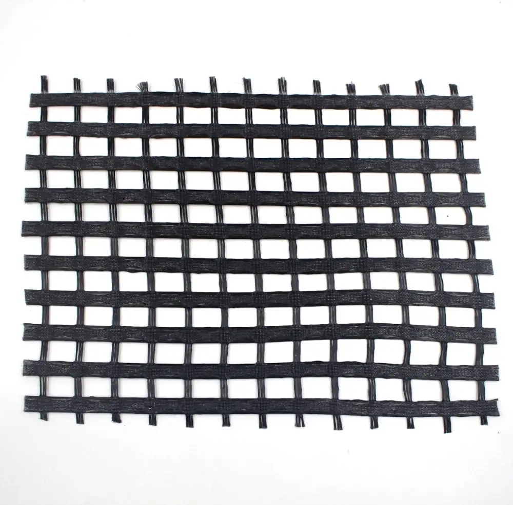 PVC coated polyester PET geogrid 200-30kN