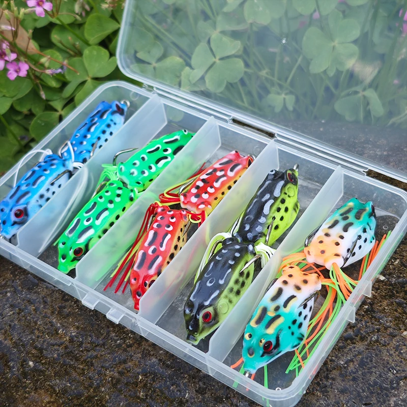 Factory Price Frog Lure Soft Plastic Frog Lures Topwater Soft Fishing Frog Lure Artificial Bait For Fishing
