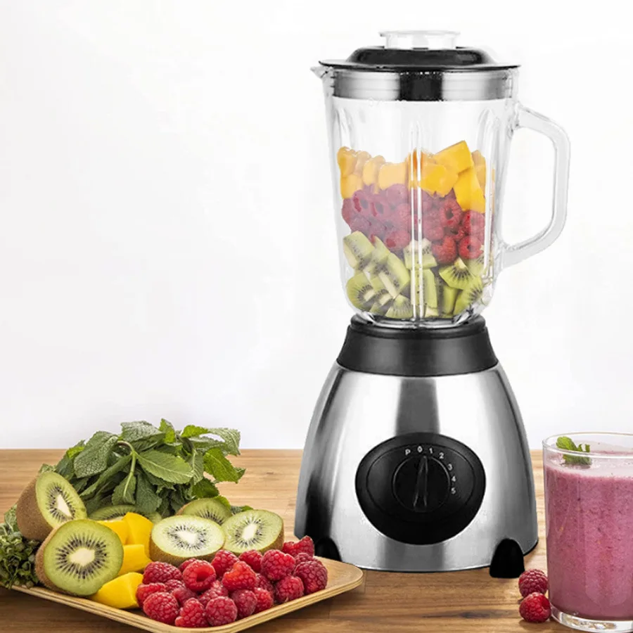 Breakfast Maestro 800W Blender & Juicer with Reinforced Glass Container for Kitchen Mastery