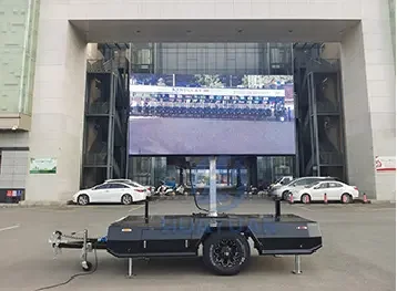 HY-T115 Outdoor P4 LED Screen Trailer     Excellent advertising vehicle