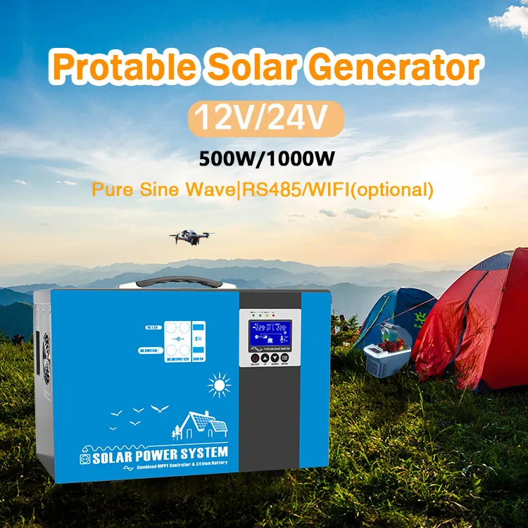 Anern 12v dc portable lifepo4 battery home solar power station 10000w