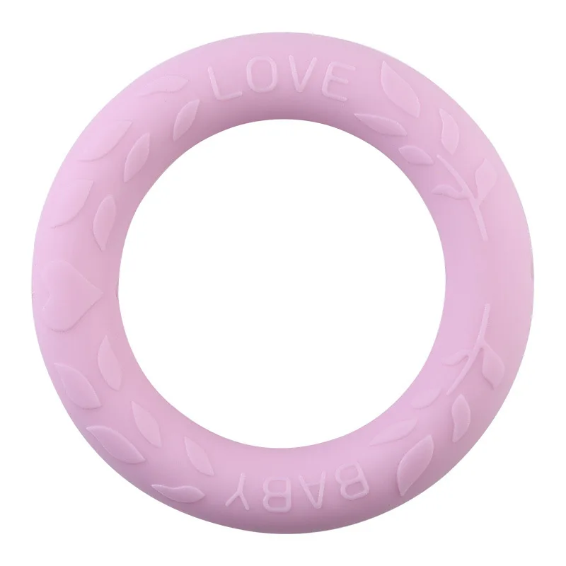 Baby Teether Silicone Toy Baby Bracelet Gift Rings Silicone Baby Teether For Mouth Explore