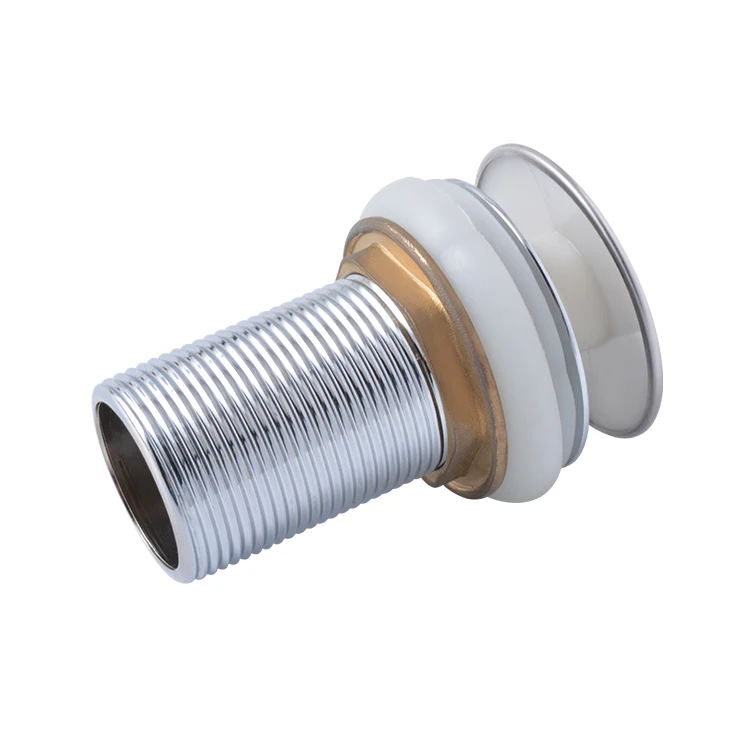 Premium Clack-Clack Pop up Brass Ceramic Wash Strainer Drain Stopper Water Drainer