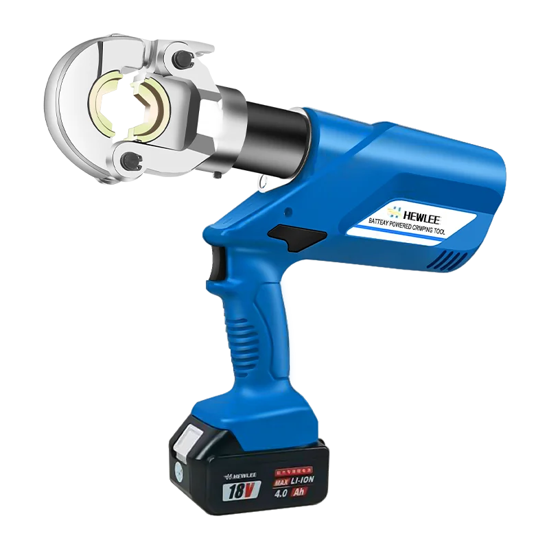 HEWLEE HL-300 6 Ton 10-300mm 18V 5.0 Battery Powered Hexagon Hydraulic Crimping Tool CU/Al Cable Electric Crimping Pliers