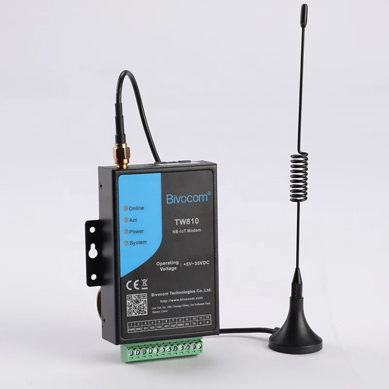 Промышленный модем LTE CAT M1/NB-IoT с RS232, RS485, протоколы TCP/UDP для метров, датчиков и контроллеров