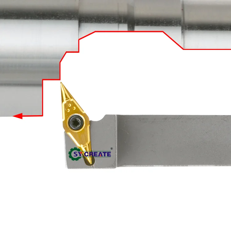 China Professional Horizontal CNC Lathe hardened Coated Small Radius External Turning toolholders For long Shafts parts