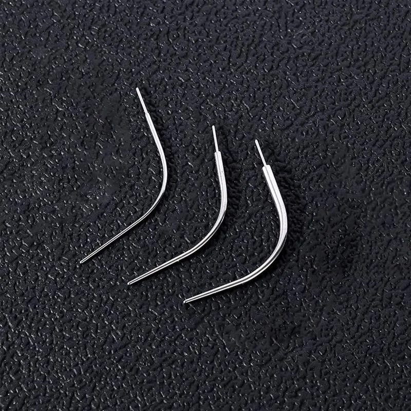 2025 оптовая продажа игла для прокола из нержавеющей стали изогнутая шпилька носа одноразовая направляющая ювелирных изделий свадебных торжеств